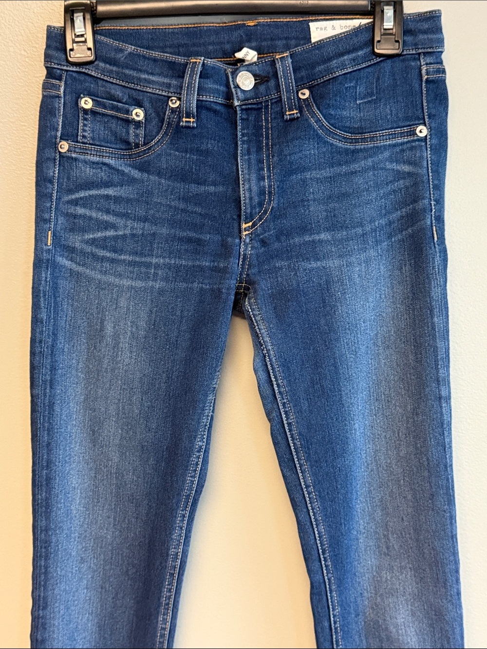 rag & bone /JEAN Women's Skinny Jeans Size 27 Dark Wash - Picture 2 of 6